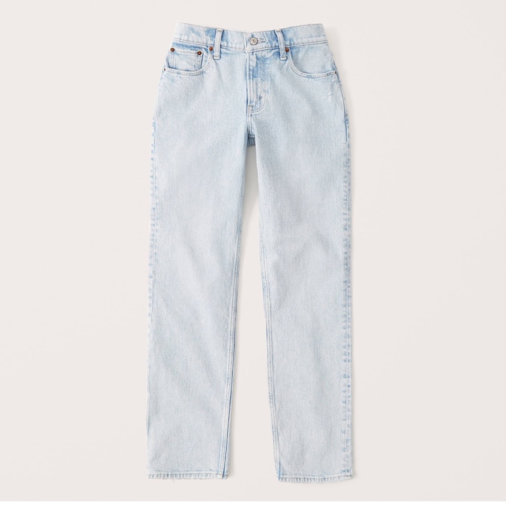 Abercrombie & Fitch Curve Love Low Rise 90s Straight Jean Size 28